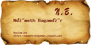 Németh Bagamér névjegykártya